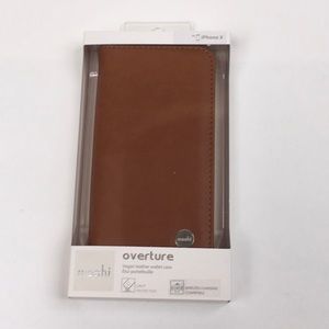 Moshi Overture wallet case for iPhone XS/X - brown
